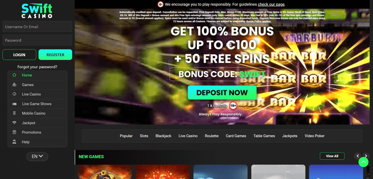 Swift Casino 2026 Fremtidens Spiloplevelse 844694254